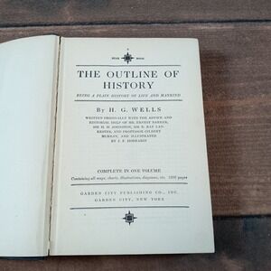 Outline of History HG Wells Garden City Publishing & Mystery Collection